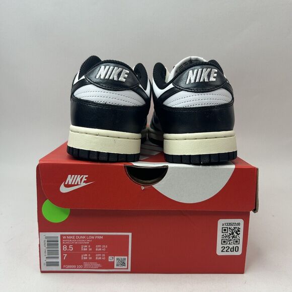 Nike Dunk Low PRM WMNS “Vintage Panda/Black White” 2023 - Picture 4 of 5
